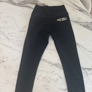 Daily Drills work out legging in Black with DD logo sz.small